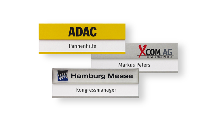 Aluminium name badges