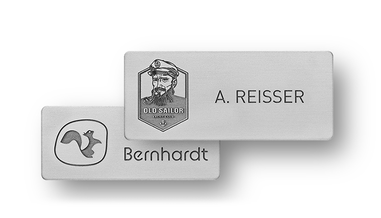 Namensschild mit abgerundeten Ecken und Gravur - B.H. Mayer's IdentitySign  GmbH - IdentitySign