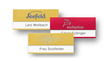 Namensschilder für Selbstbeschriftungsbögen - B.H. Mayer's IdentitySign  GmbH - IdentitySign