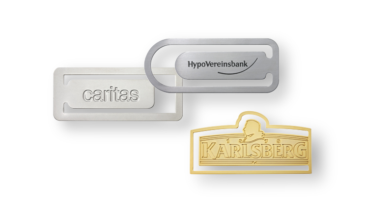 Bookmarks with logo