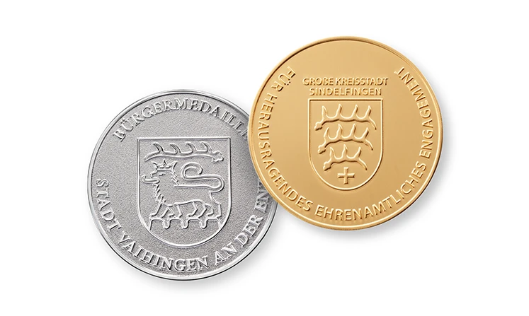 Bürgermedaille und Stadtmedaille