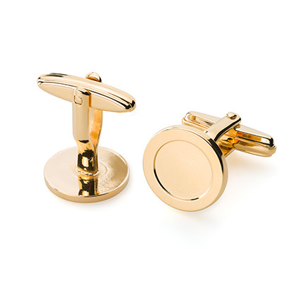 Jewellery & key rings: cufflinks round