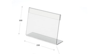 Espositori da tavolo in vetro acrilico, 150 x 100 mm