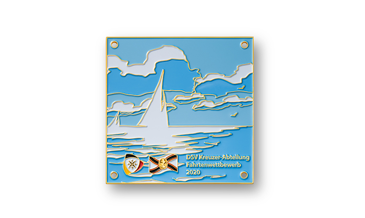 Metal badge - DSV sailing competitions