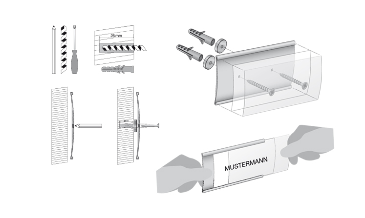 Doorplates assembly instructions