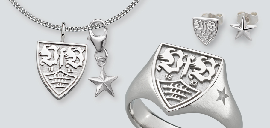 VfB Schmuck – Kette, Anhänger, Ringe und Ohrringe