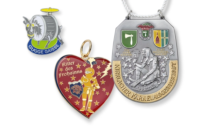 Carnival medals and badges