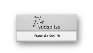 Aluminium Name Badges with Engraving for Self Labelling