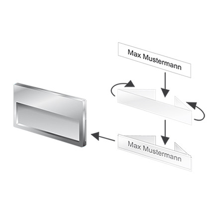 Namensschild U60 Montageanleitung