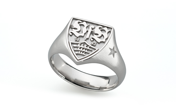 VfB Stuttgart Ring in Silber