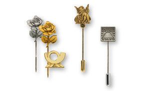 Lapel badges, lapel pins & pin badges as a relief