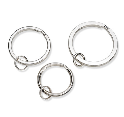 Jewellery & key rings: key rings in three sizes