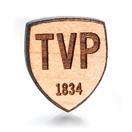 Wooden pin badges & lapel pins: laser engraving