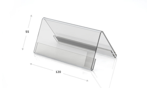 Desk plates made of acrylic glass