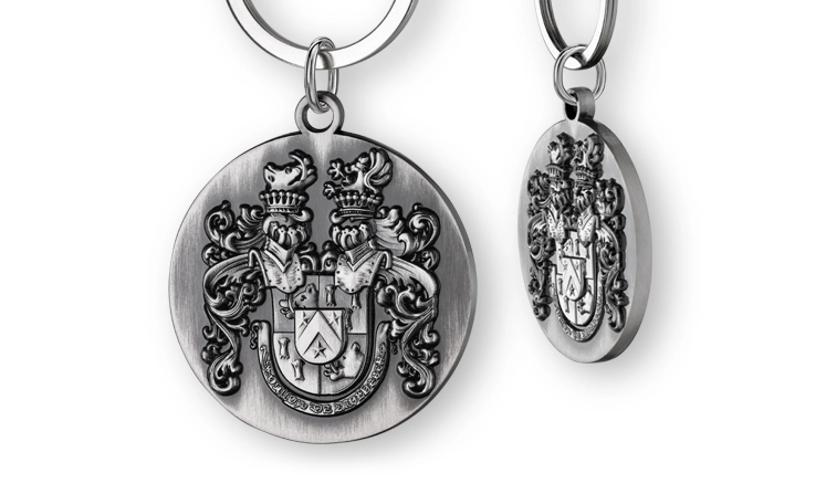 Key ring with coat of arms