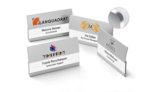 Name badges with space for two lines