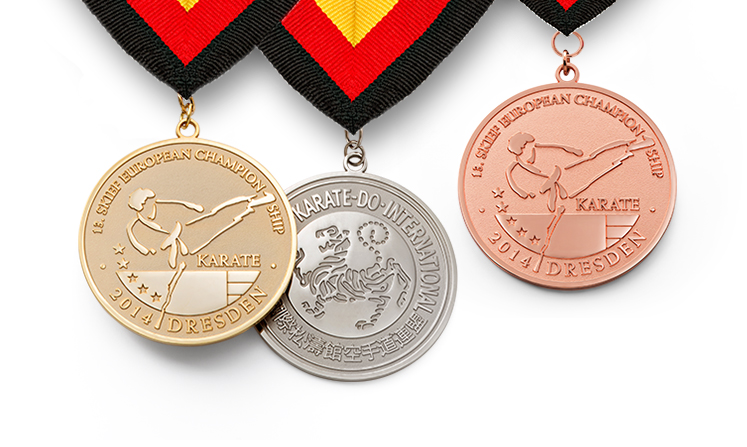 Prize medals for the European Championship