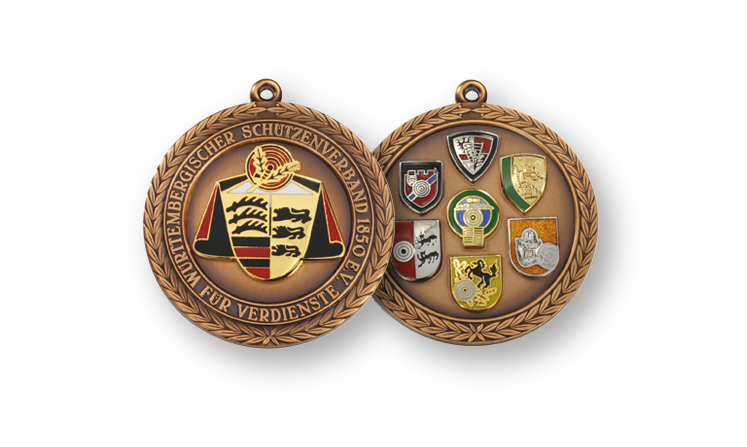 Badges with emblems