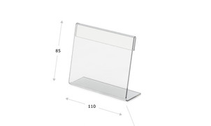 Desk plates in l-shape, 110 x 85 mm